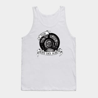 There and Back Again III - Round Door - Black and White - Fantasy Tank Top